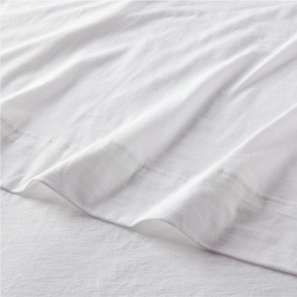 King Cotton Jersey Sheet Set White - Threshold™: Knitted - Picture 3 of 4